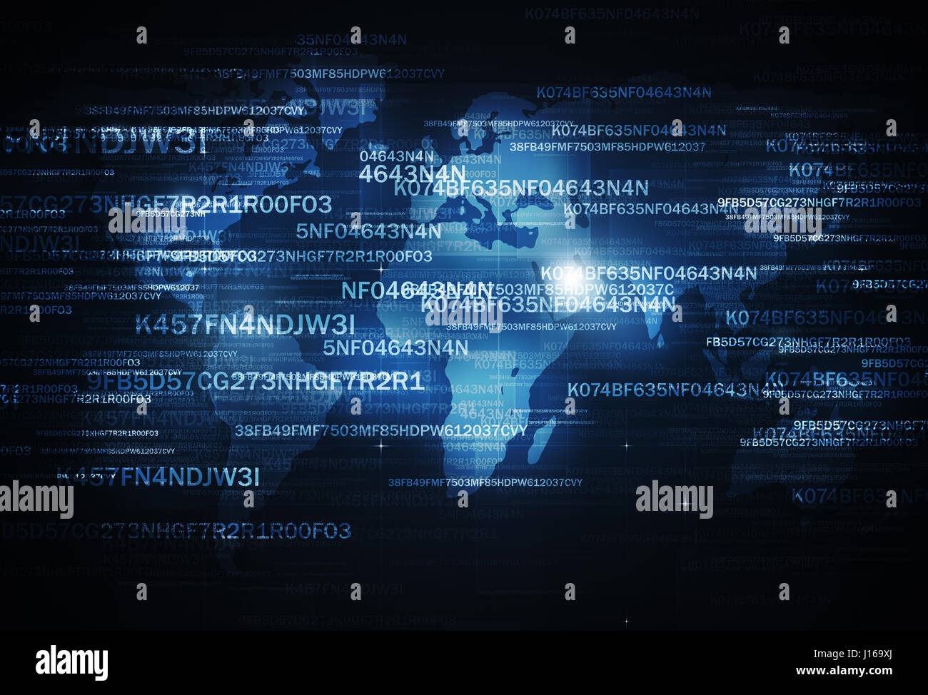 concept digital coding business internet technology security background ...