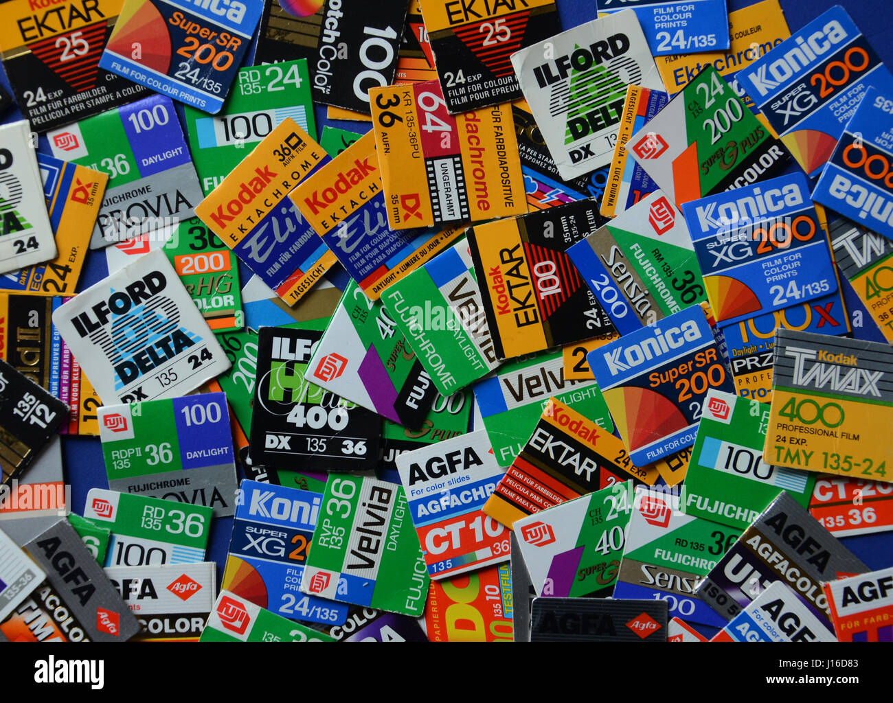 Analogue film brands Stock Photo Alamy