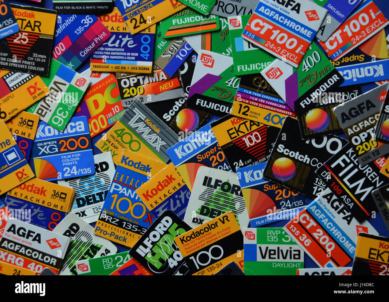 Analogue film brands Stock Photo Alamy