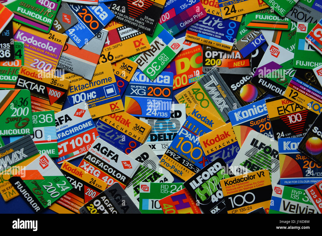 Analogue film brands Stock Photo Alamy