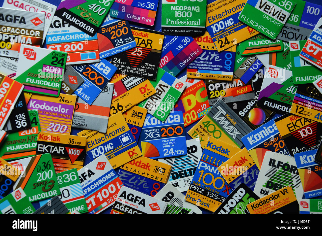 Analogue film brands Stock Photo Alamy
