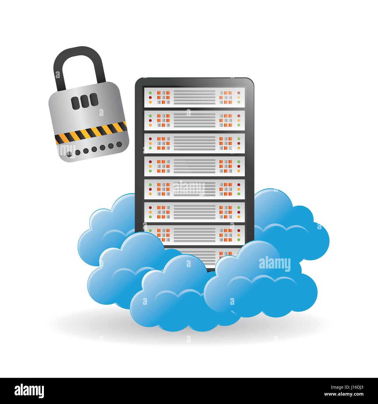Data center concept with icon design, vector illustration 10 eps ...