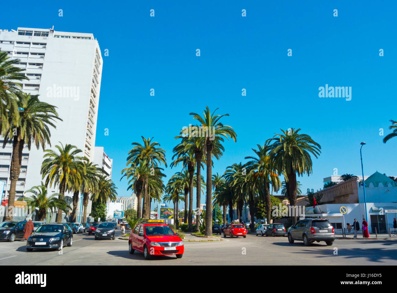Boulevard Felix Houphouet-Boigny, Casablanca, Morocco, Africa Stock Photo