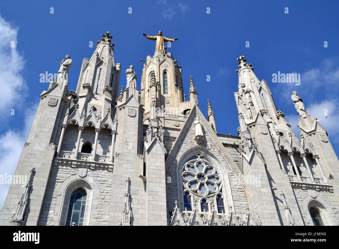 Expiatory Church of the Sacred Heart of Jesus in Barcelona, Spain Stock Photo