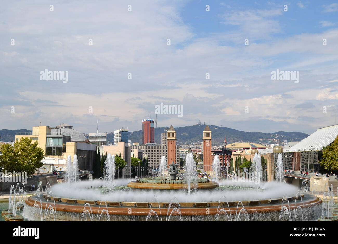 The Magic Fountain in Barcelona, Spain Stock Photo Alamy