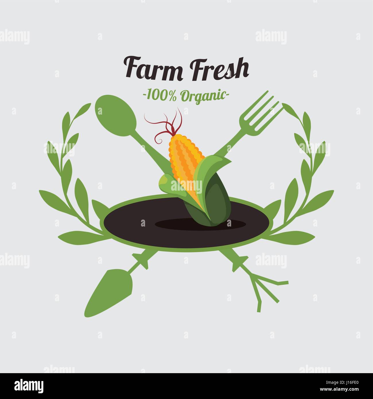 Farm Fresh concept with icon design, vector illustration 10 eps graphic ...