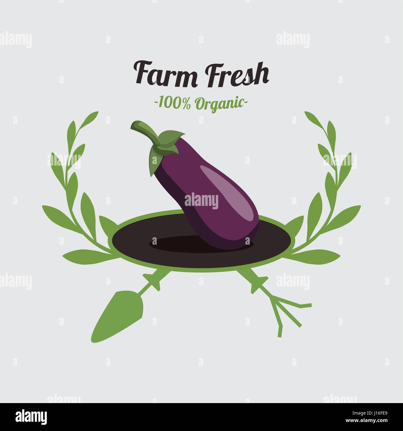 Farm Fresh concept with icon design, vector illustration 10 eps graphic ...
