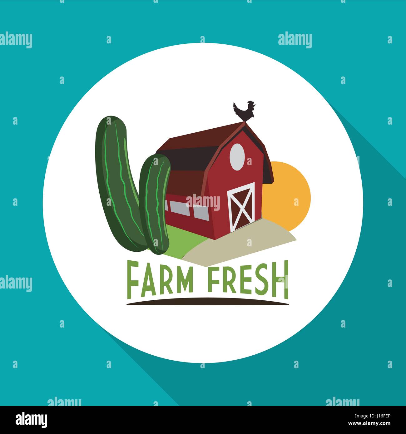 Farm Fresh concept with icon design, vector illustration 10 eps graphic ...