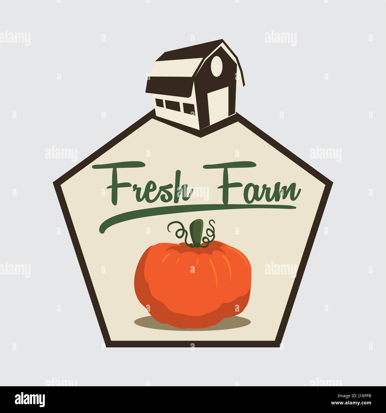 Farm Fresh concept with icon design, vector illustration 10 eps graphic ...