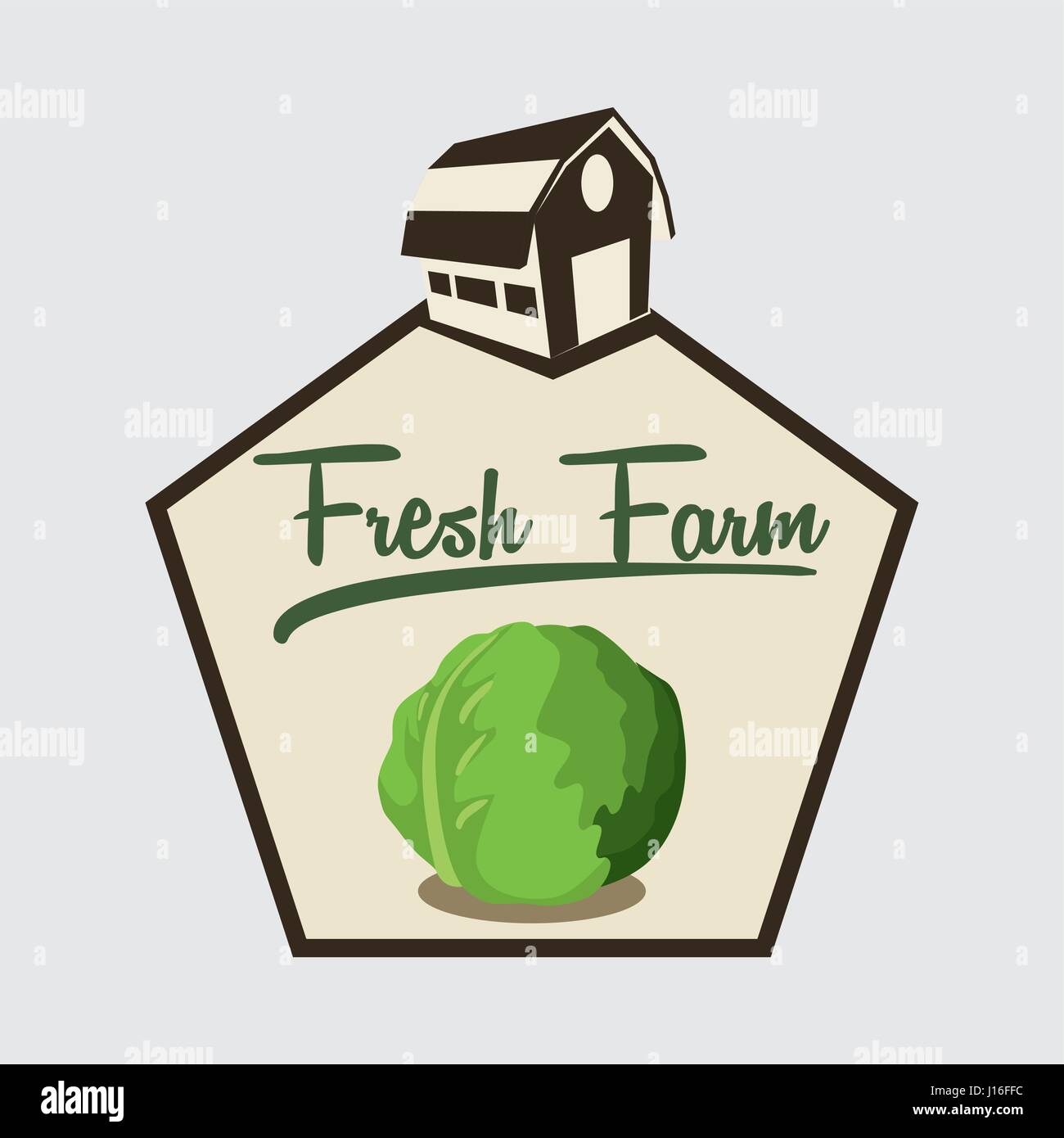 Farm Fresh concept with icon design, vector illustration 10 eps graphic ...