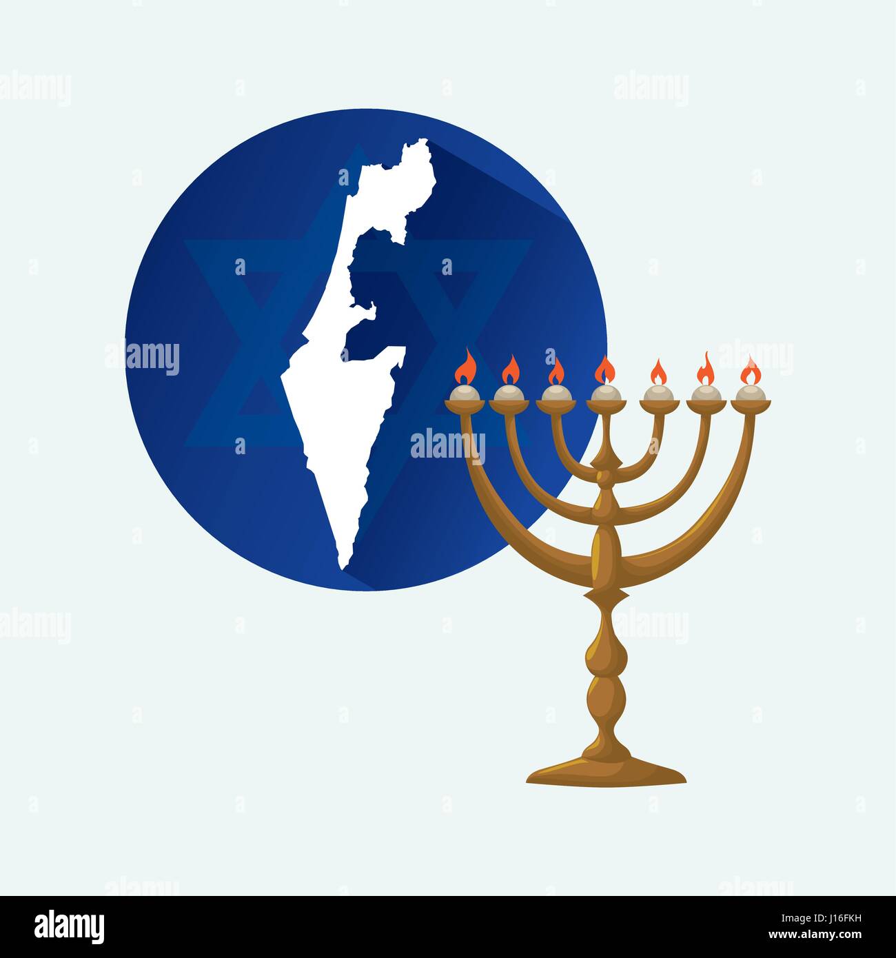 Israel concept with icon design, vector illustration 10 eps graphic ...
