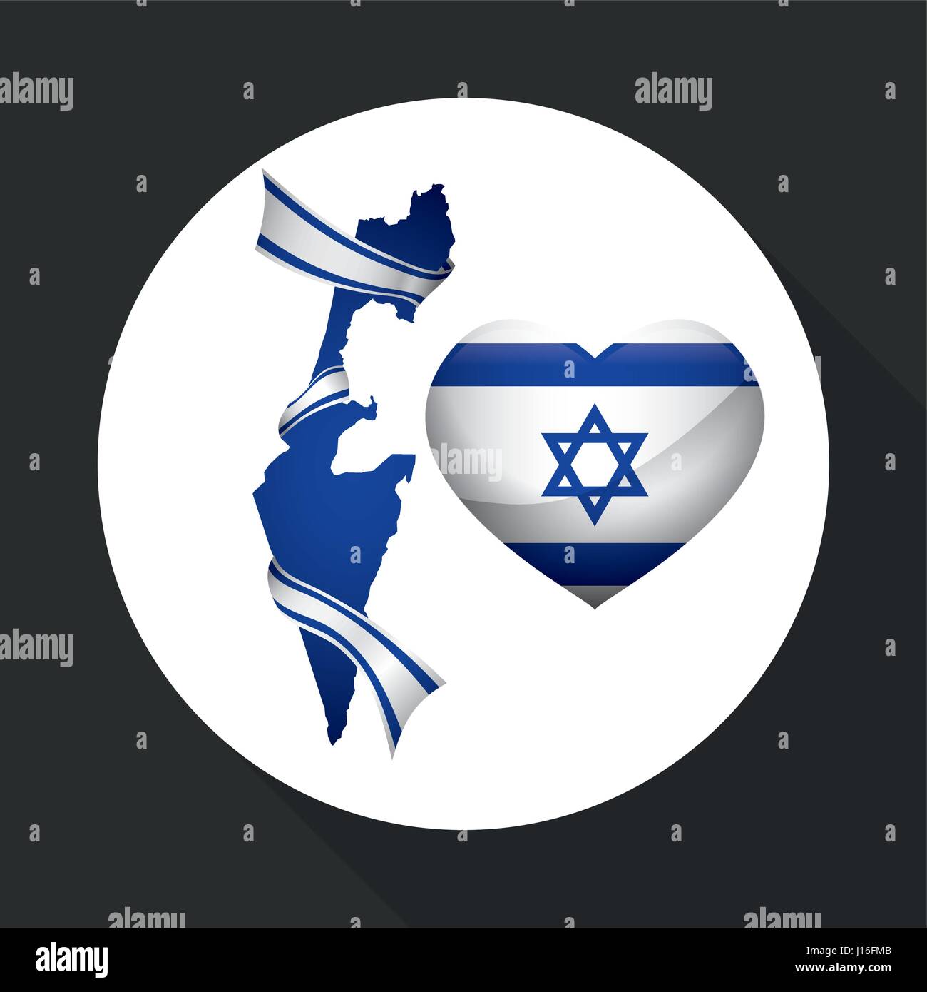 Israel concept with icon design, vector illustration 10 eps graphic ...