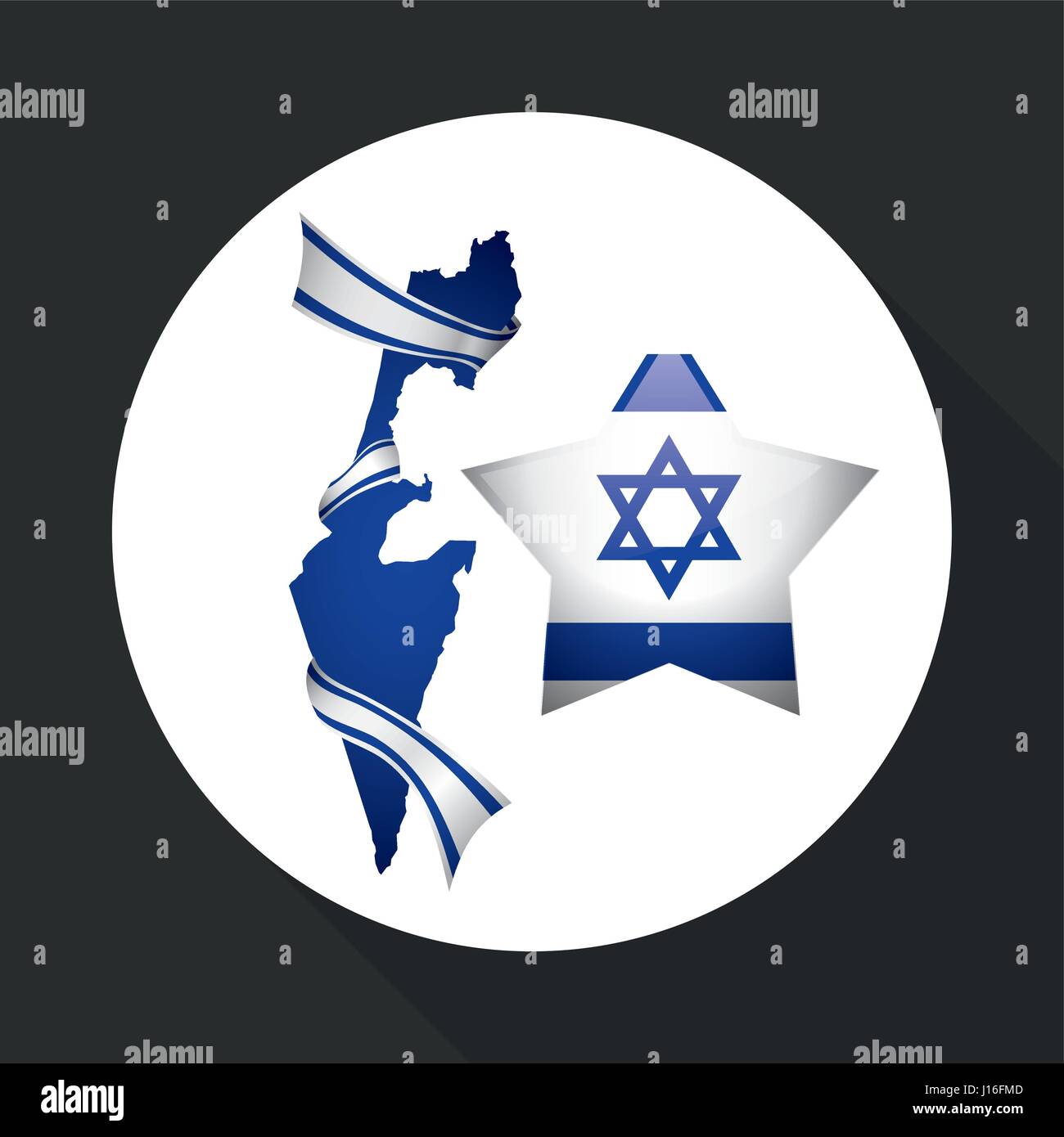 Israel concept with icon design, vector illustration 10 eps graphic ...