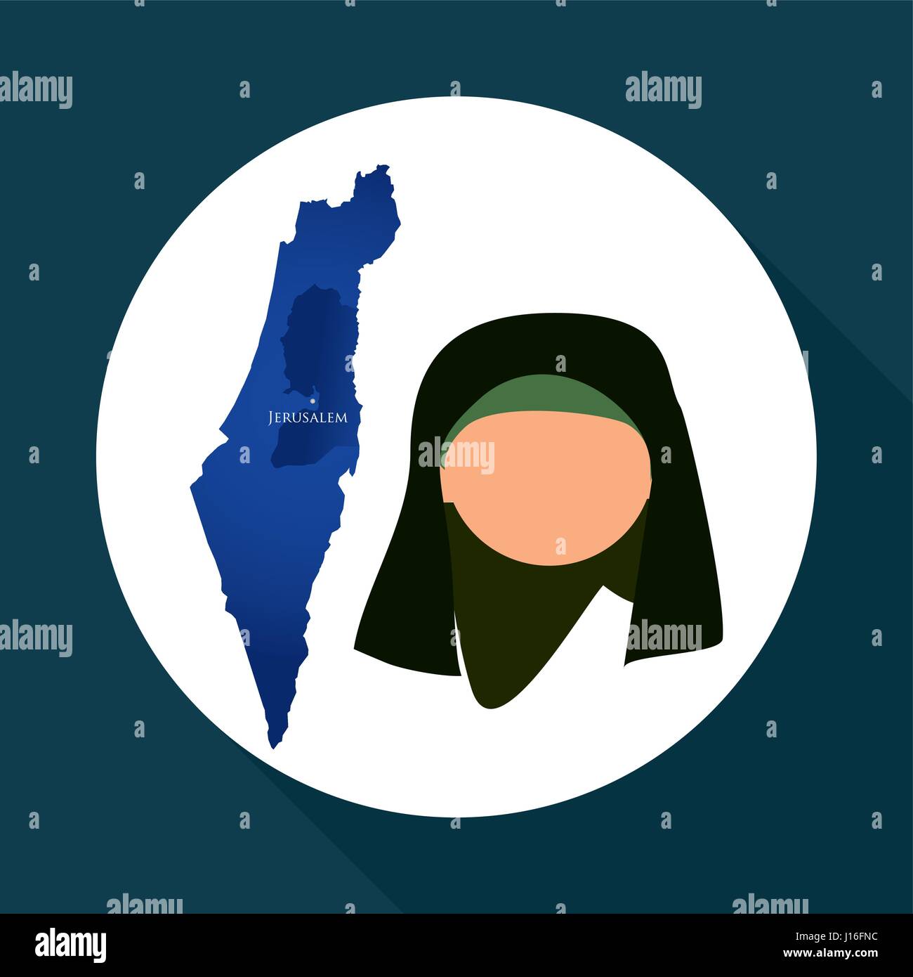 Israel concept with icon design, vector illustration 10 eps graphic ...