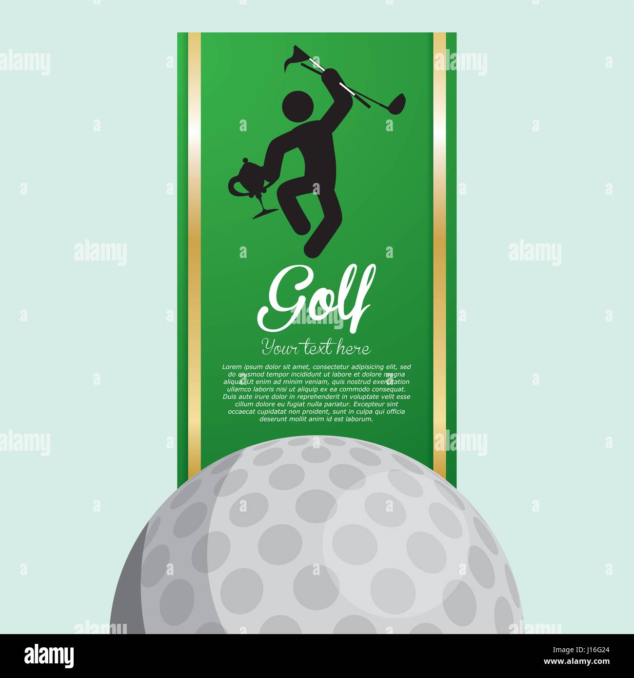 Golf concept with icon design, vector illustration 10 eps graphic Stock ...