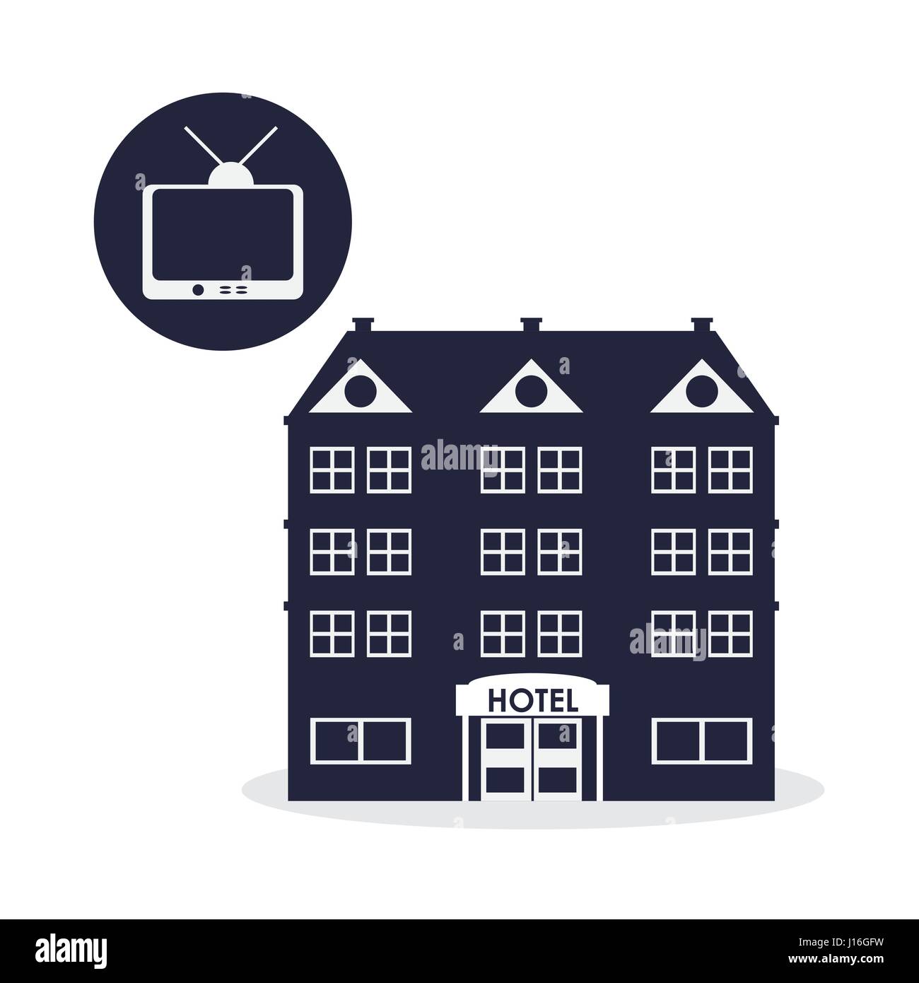 Hotel concept with icon design, vector illustration 10 eps graphic ...
