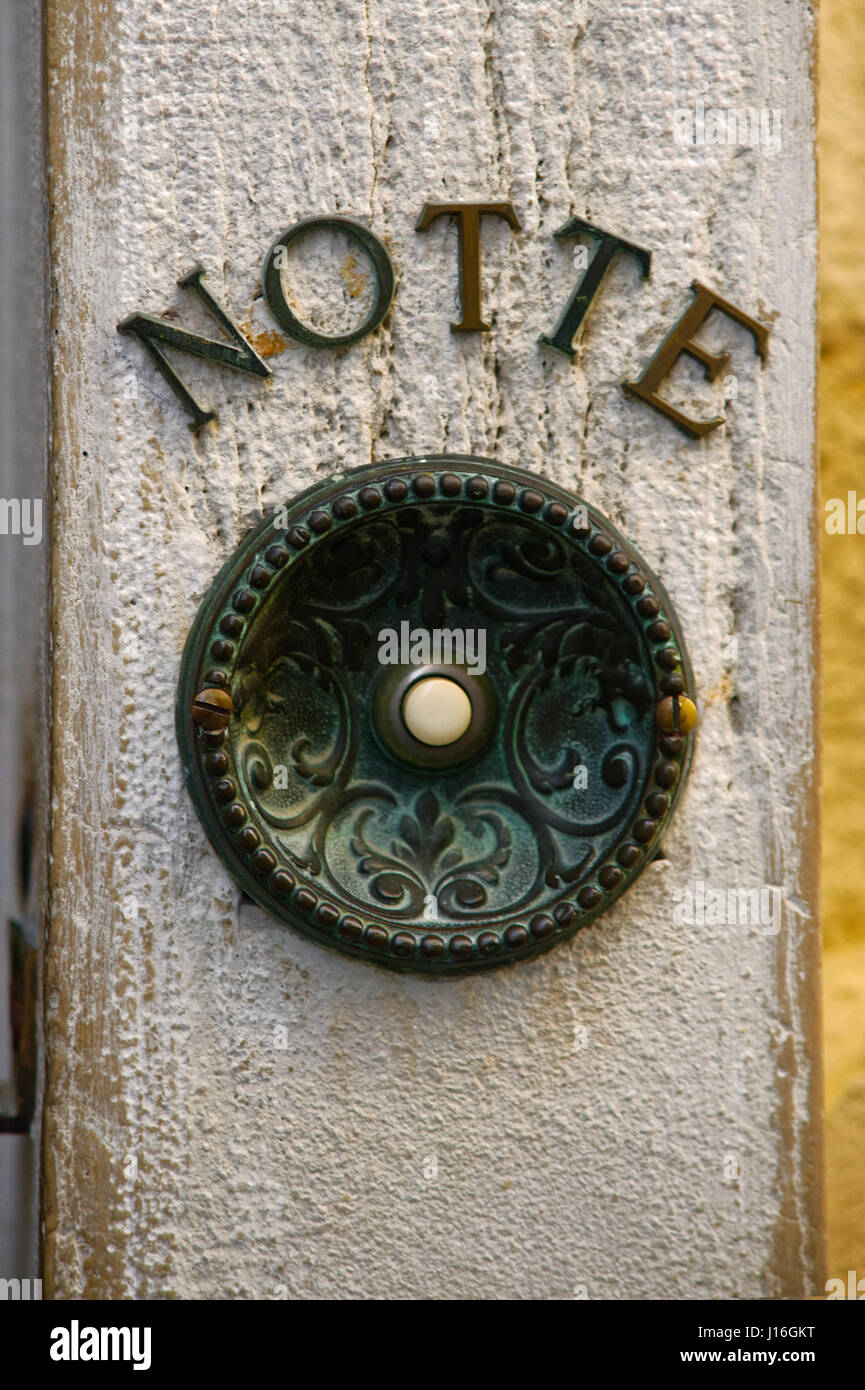Old Fashioned Door Bell High Resolution Stock Photography and Images