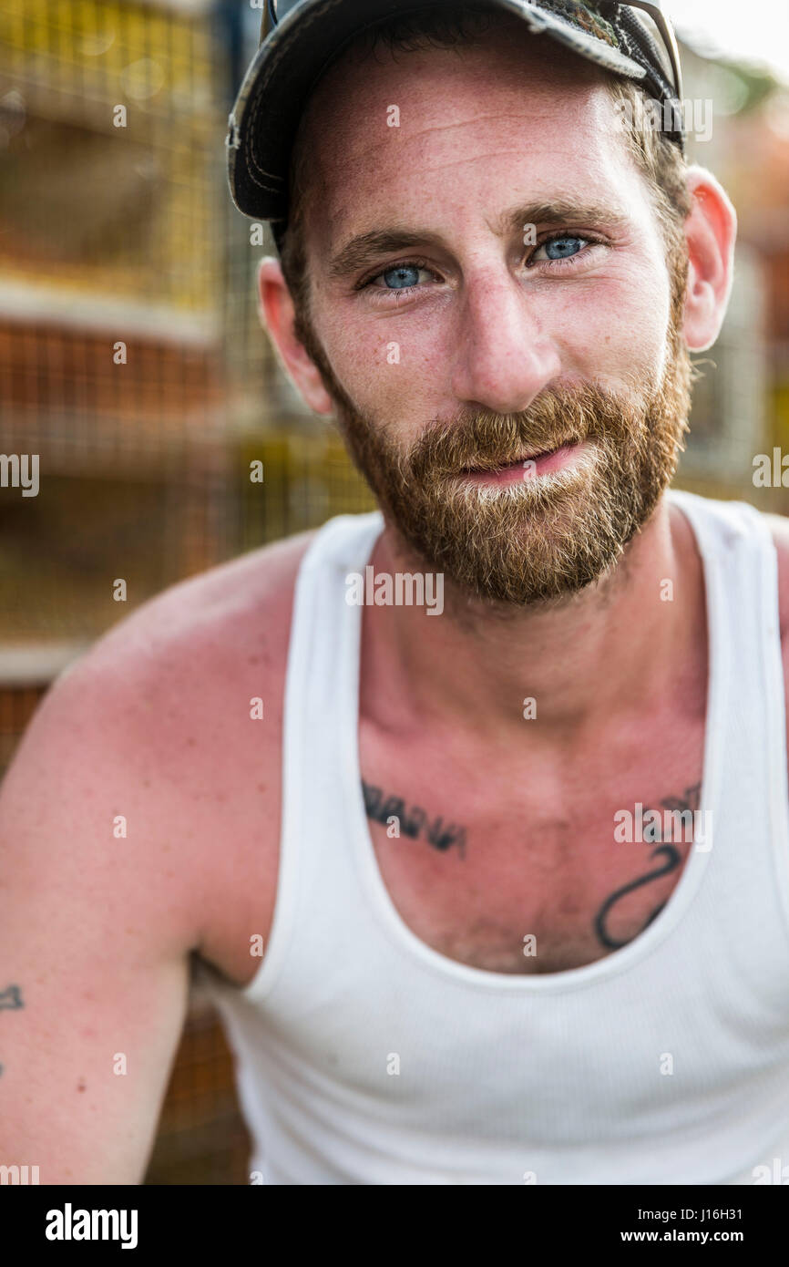 Portrait Of A Lobsterman At The Friendship Lobster Coop In Friendship