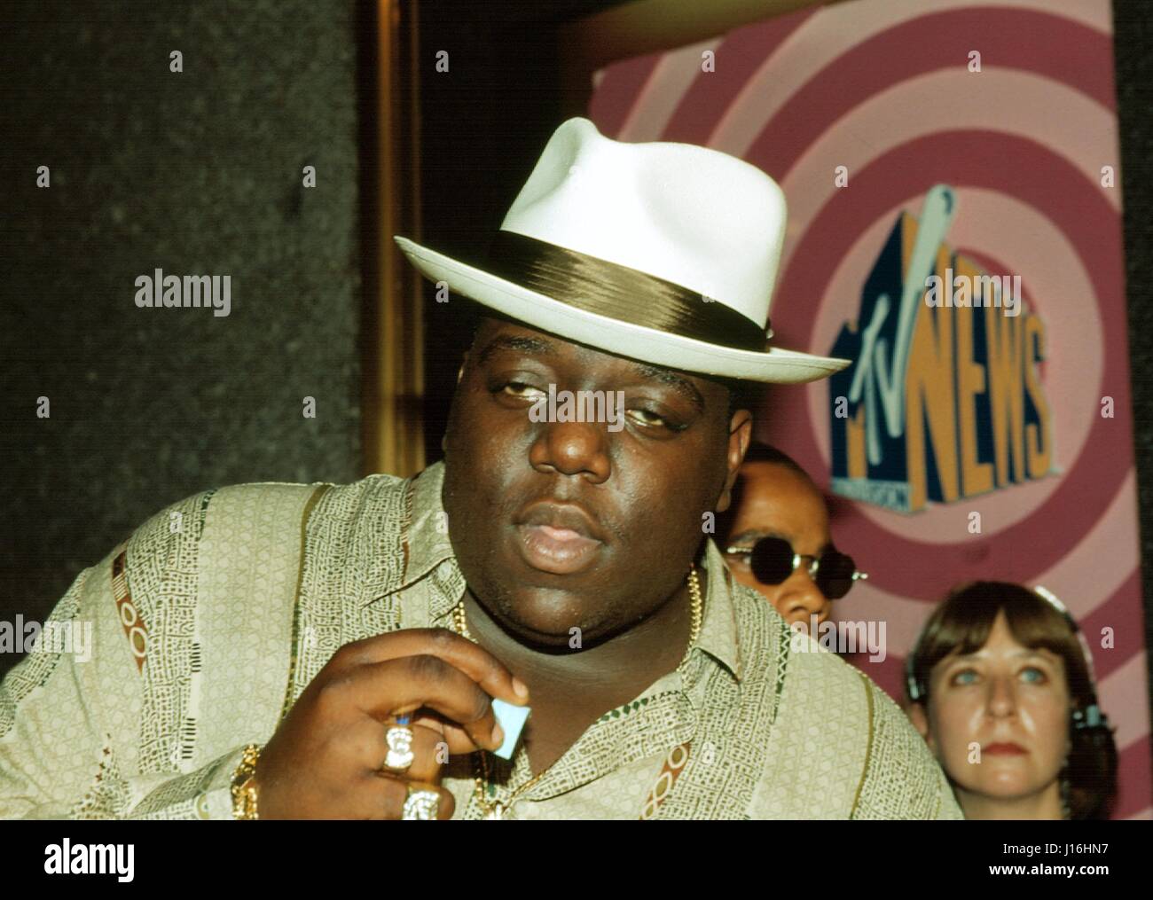 The Notorious B.I.G. (aka Biggie Smalls) at the MTV Video Music Awards, New  York City. September 7, 1995. © Scott Weiner // MediaPunch Stock Photo -  Alamy
