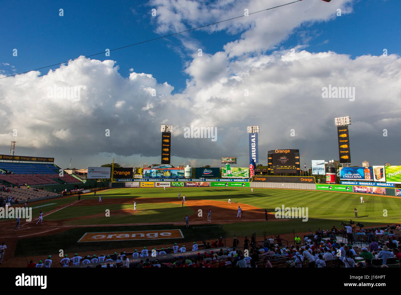 The Stadium In Santo Domingo, Dominican Republic Where La Serie Caribe, An Annual Baseball Tournament In Latin America, Was Played In 2016 Stock Photo