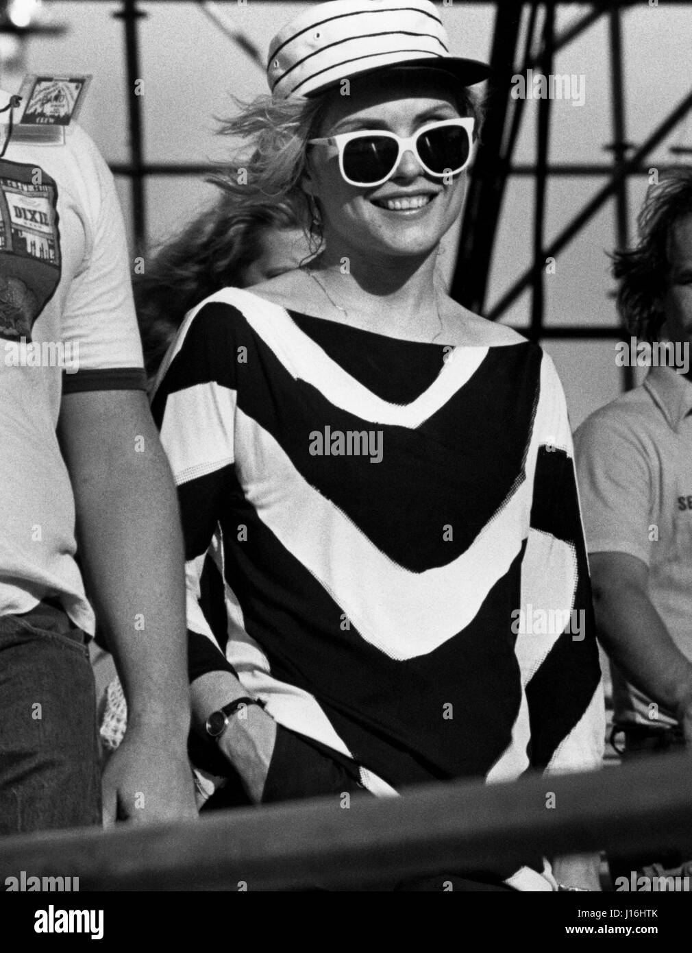 Debbie Harry of Blondie performing at JFK Stadium in Philadelphia, PA.  This would be the last Blondie concert for 14 years, as they broke up soon after. August 21, 1982. © mpi09 / MediaPunch Stock Photo