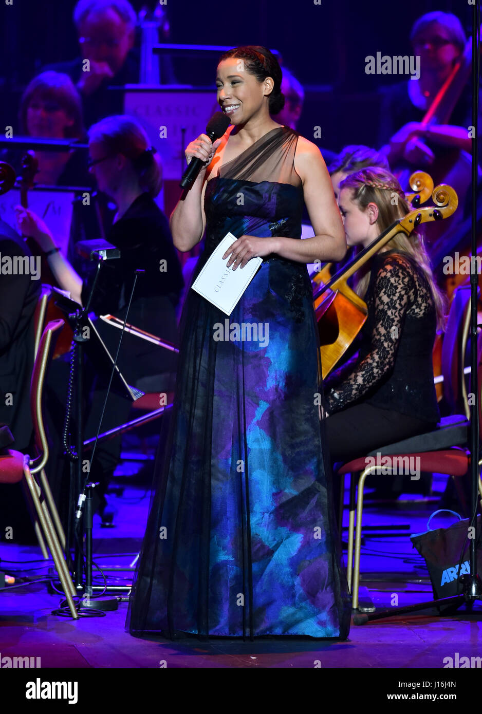 Margherita Taylor on stage at Classic FM Live at the Royal Albert Hall in London. The Concert is hosted by the UK's most popular classical music station, Classic FM. PRESS ASSOCIATION Photo. Picture date: Tuesday April 18, 2017. Photo credit should read: Matt Crossick/PA Wire Stock Photo