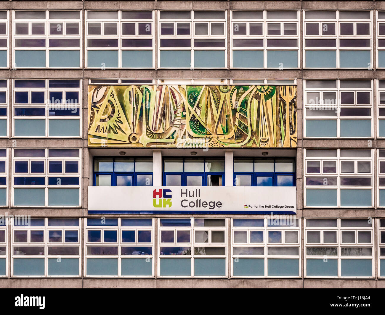 Hull College "Tower Block" building, Queen's Gardens, Hull, UK Stock Photo Alamy