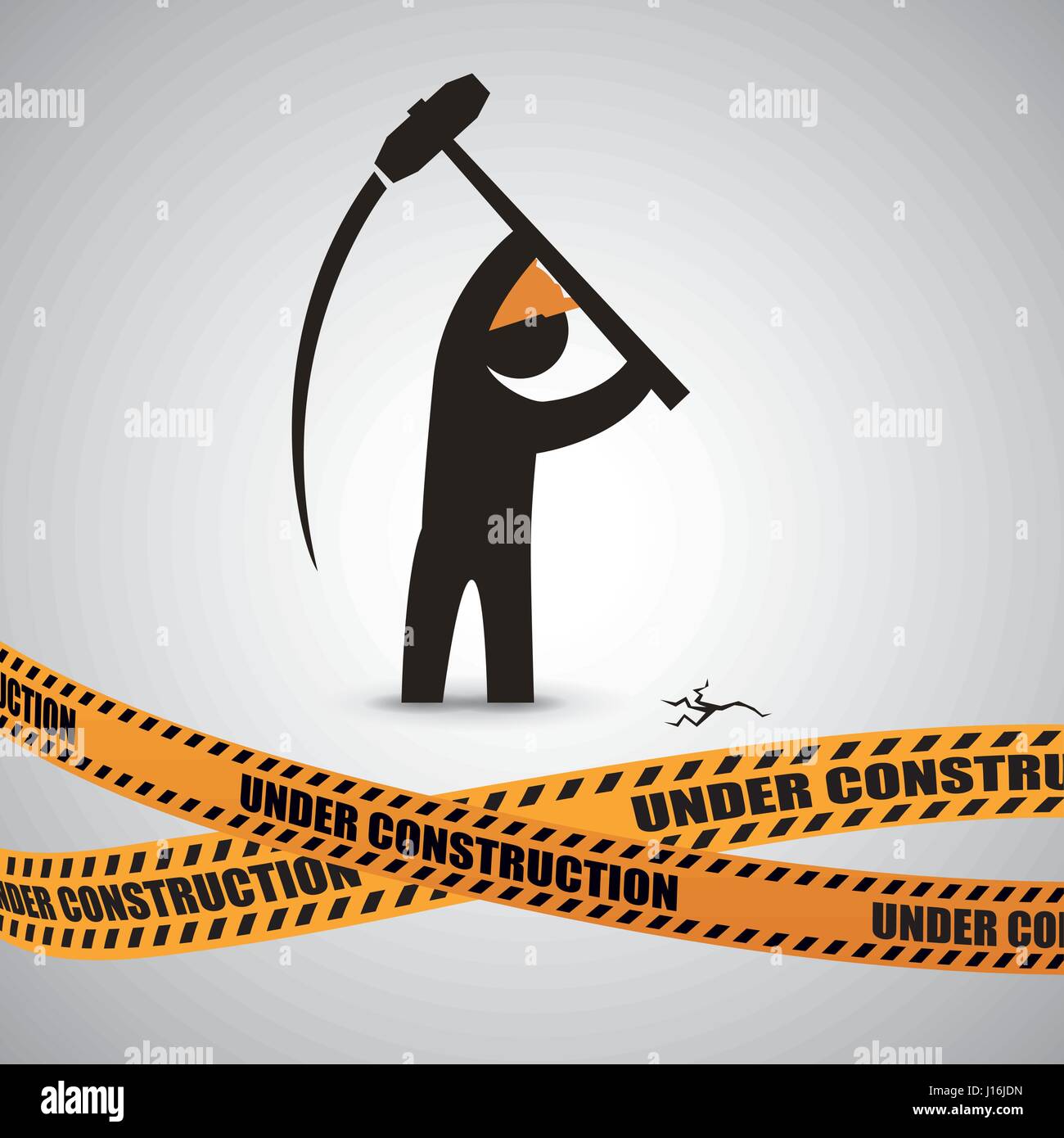 Under construction concept with icon design, vector illustration 10 eps ...