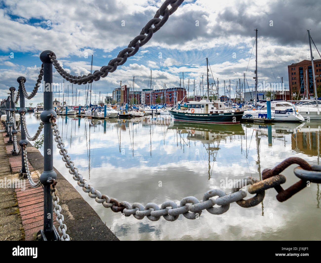 Hull Marina, Hull, UK. Stock Photo
