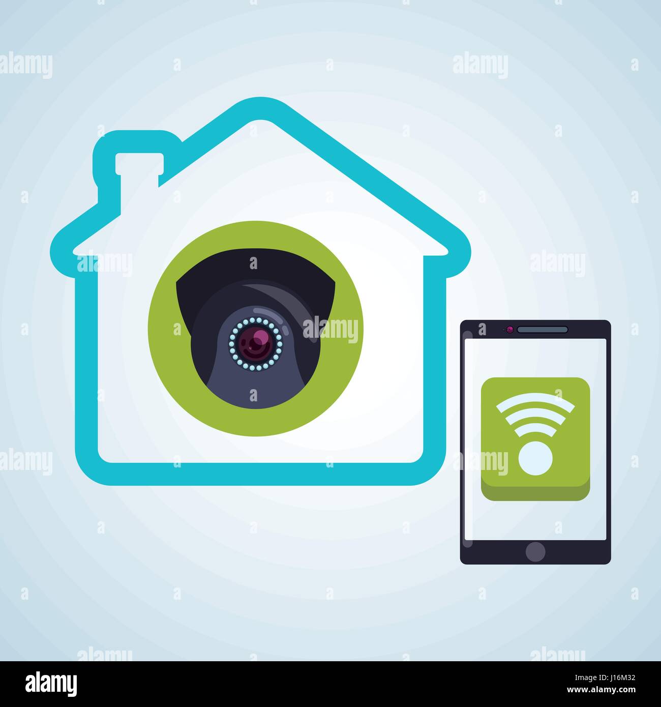 Smart house concept with icon design, vector illustration 10 eps ...