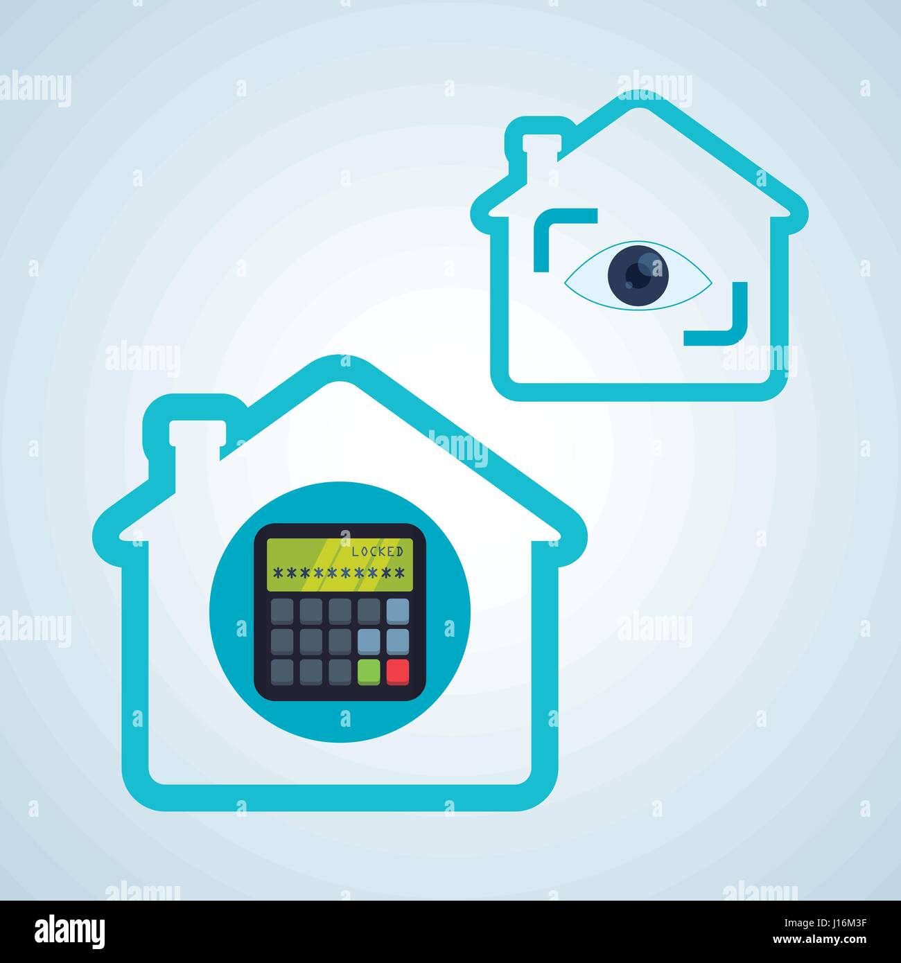Smart house concept with icon design, vector illustration 10 eps ...