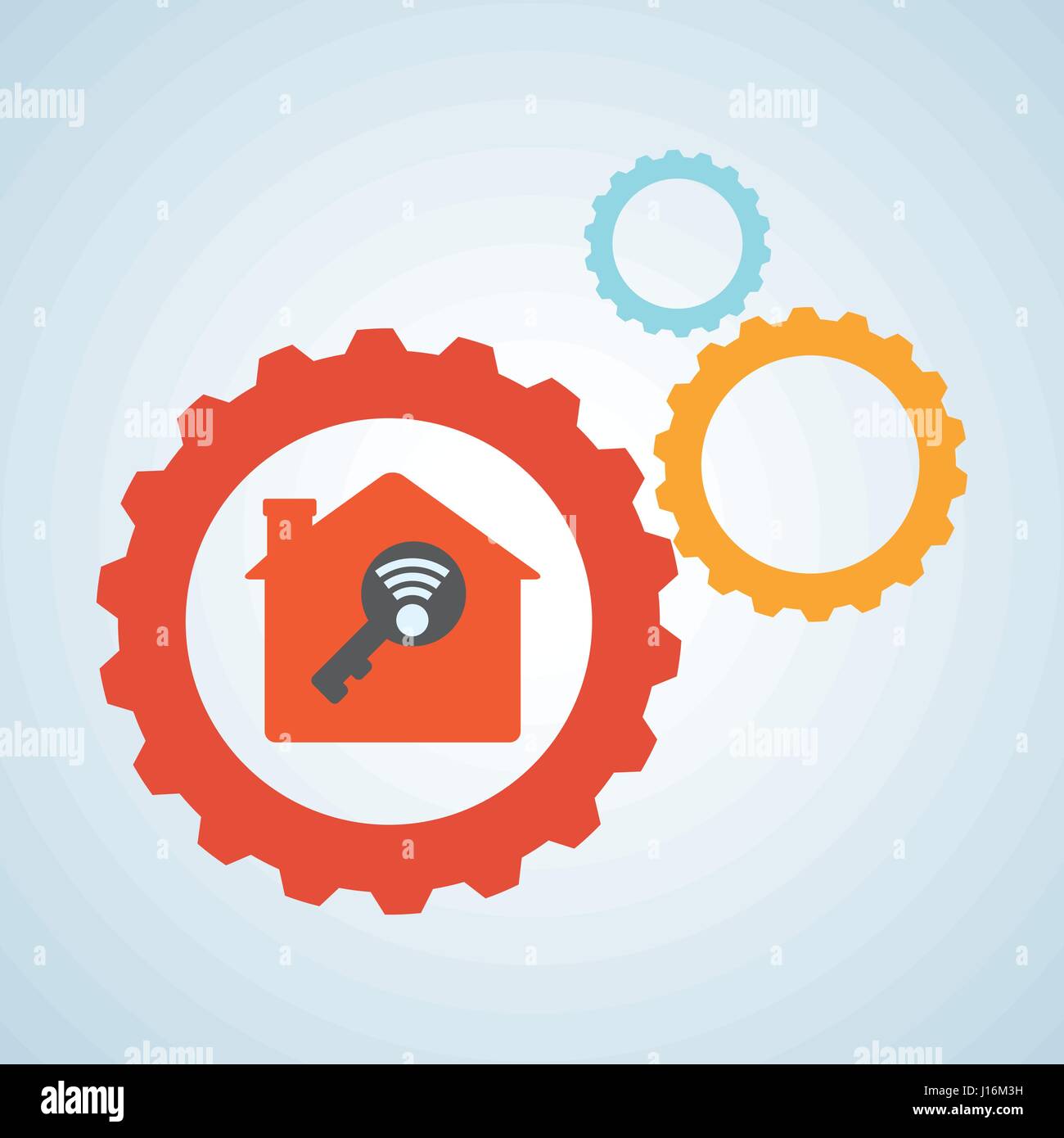 Smart house concept with icon design, vector illustration 10 eps ...