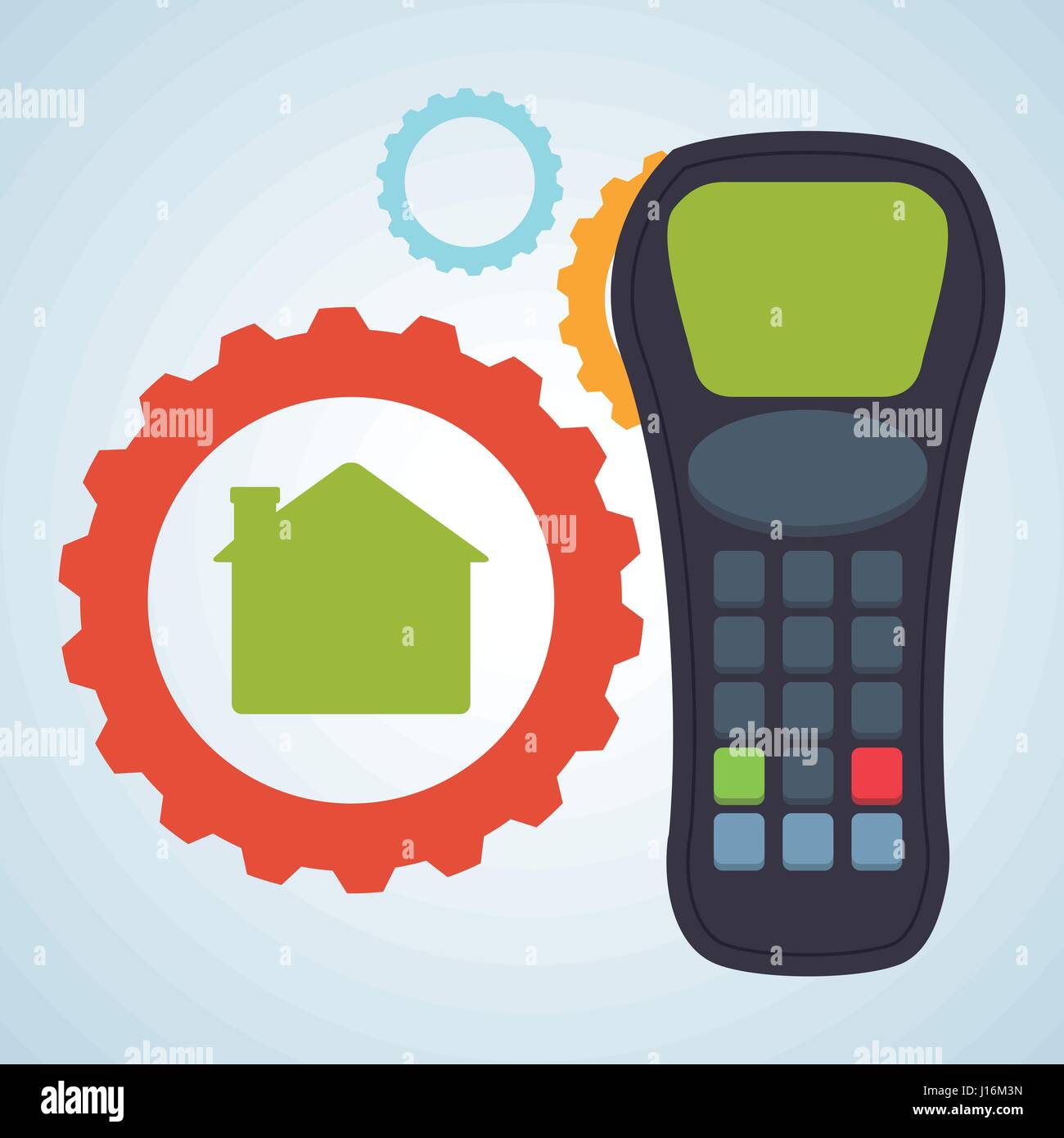 Smart house concept with icon design, vector illustration 10 eps ...