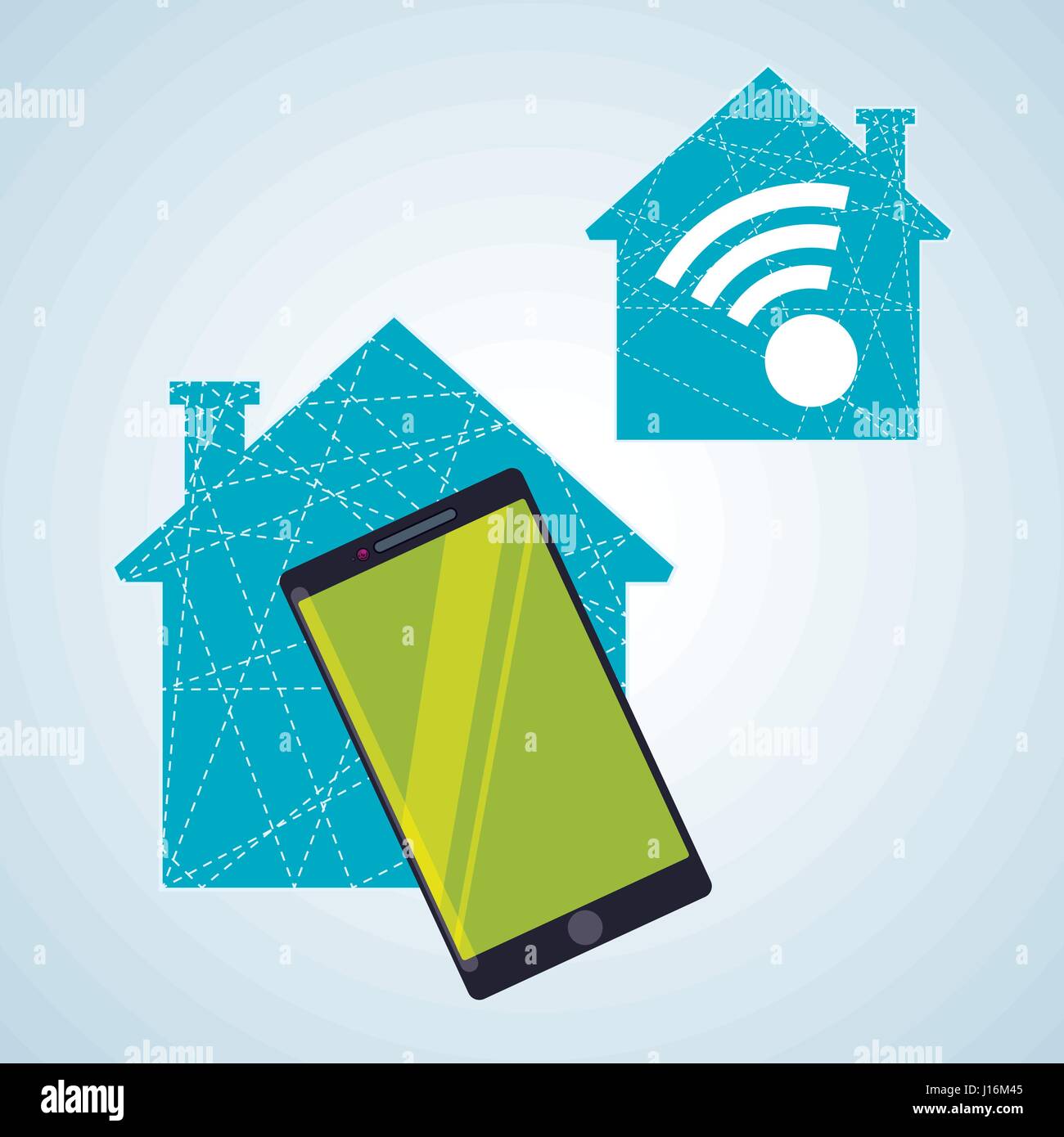 Smart house concept with icon design, vector illustration 10 eps ...