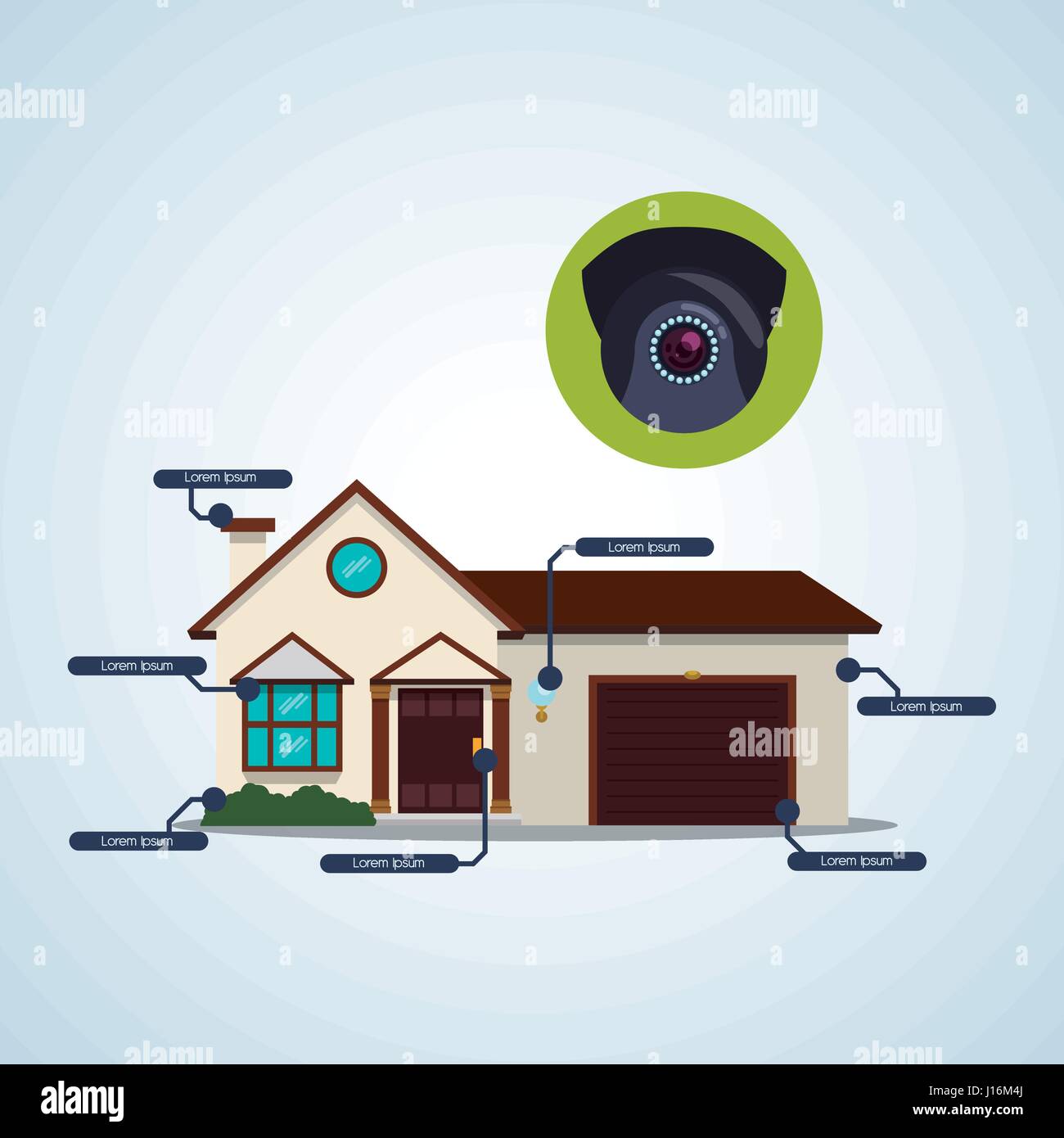 Smart house design. home icon. White background , vector Stock Vector ...