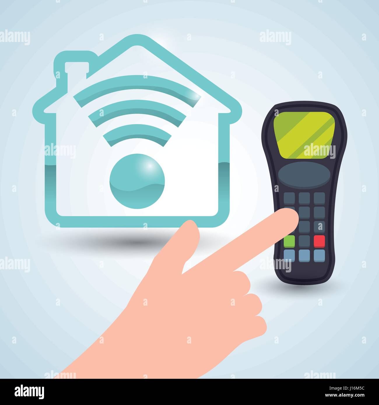 Smart house design. home icon. White background , vector Stock Vector ...