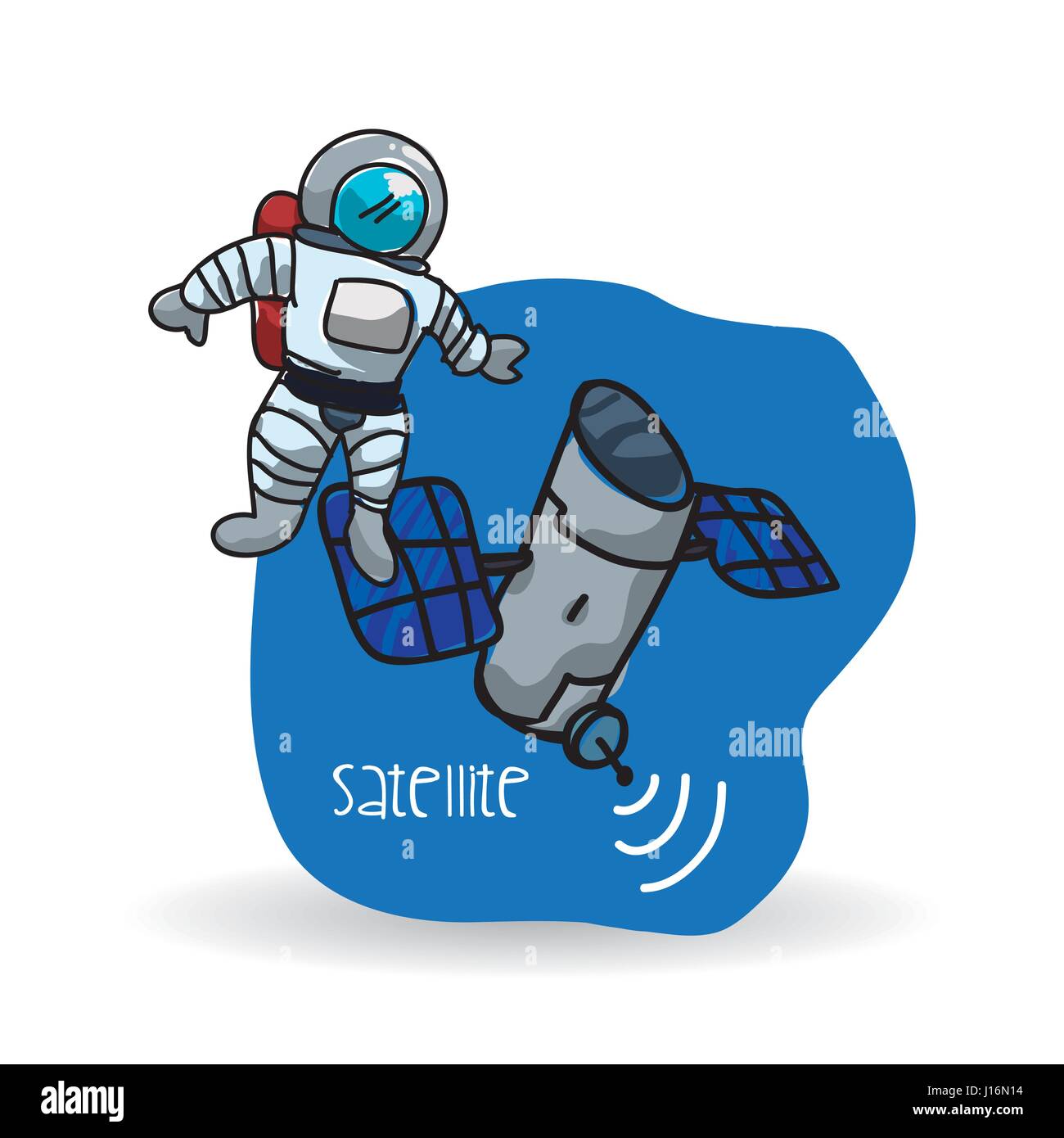 Space design. science icon. Isolated illustration , vector Stock Vector ...