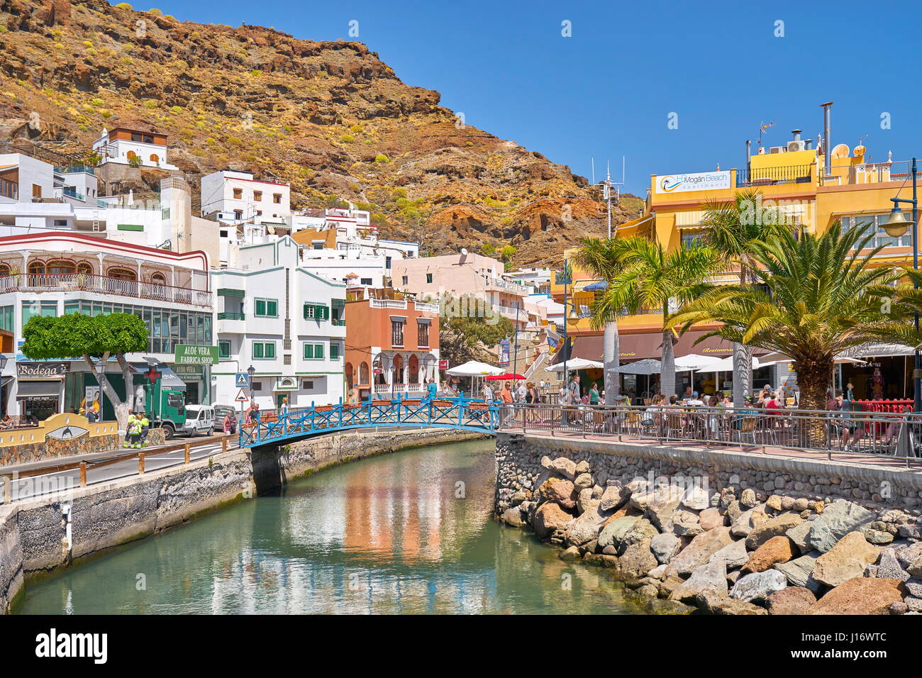 Canary Islands, Gran Canaria, Puerto de Mogan, Spain Stock Photo