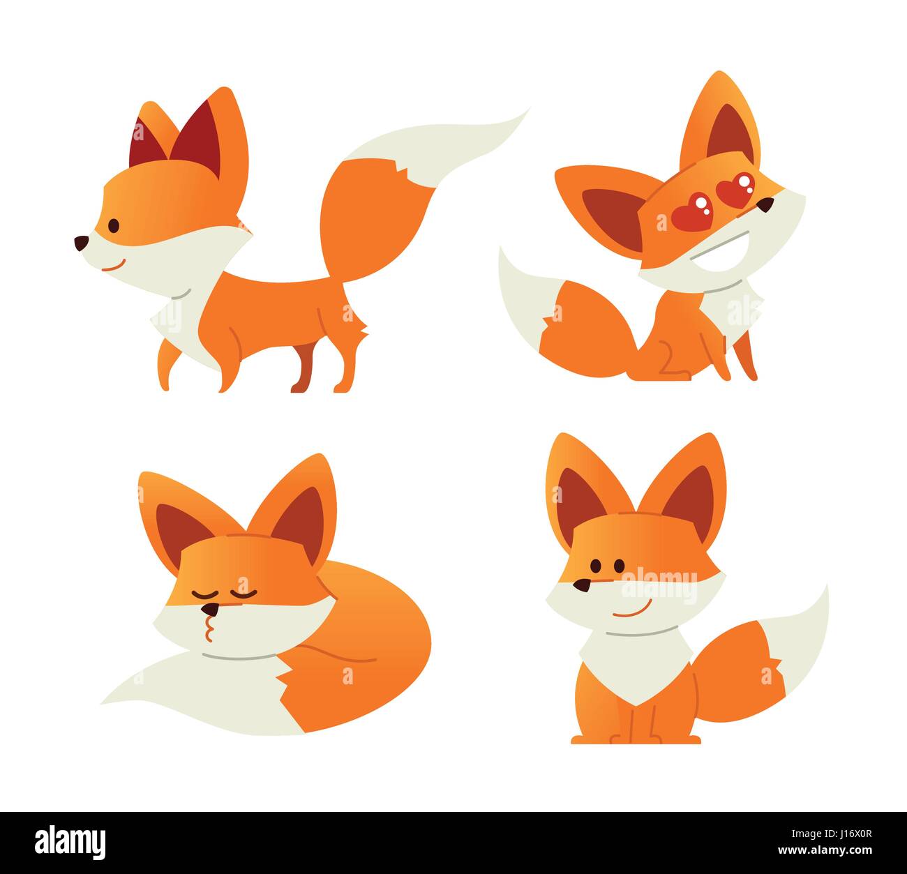 Illustrations fox hi-res stock photography and images - Alamy
