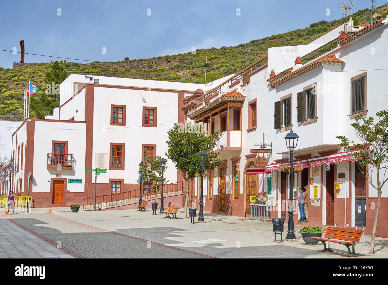 Artenara village, Gran Canaria, Spain Stock Photo