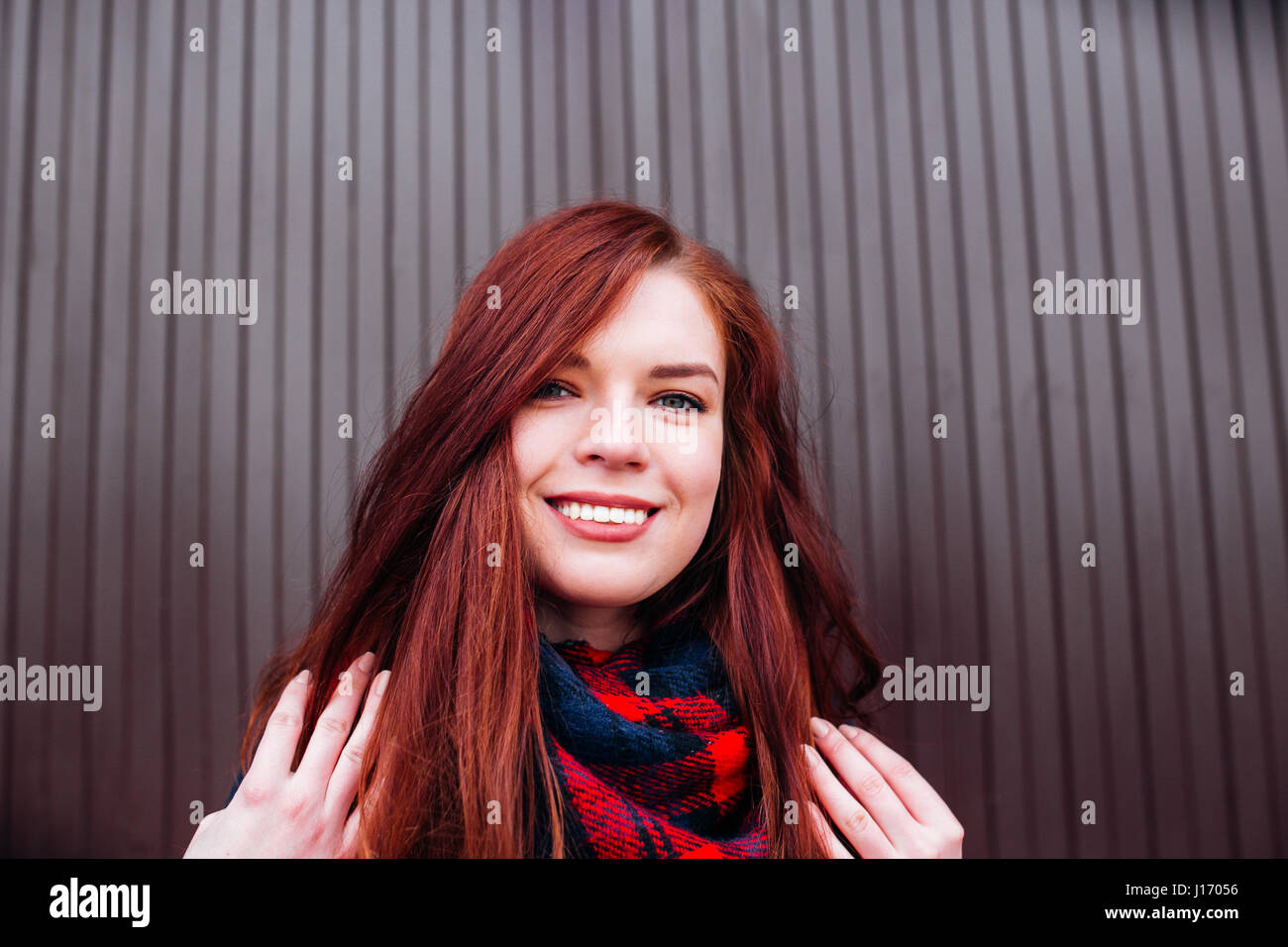 Ginger hair girl smiling hires stock photography and images Alamy