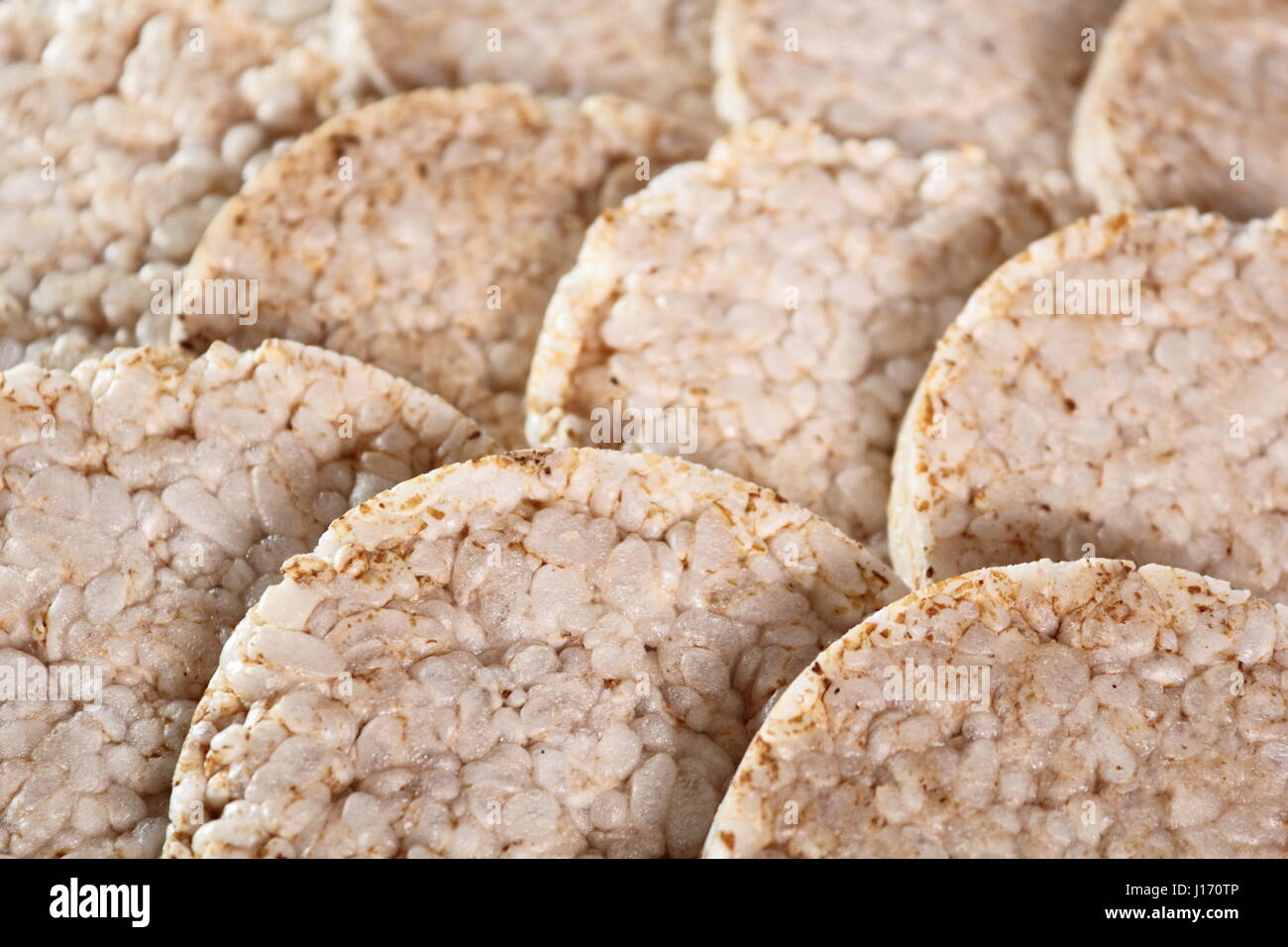 Rice cakes. Macro Stock Photo Alamy