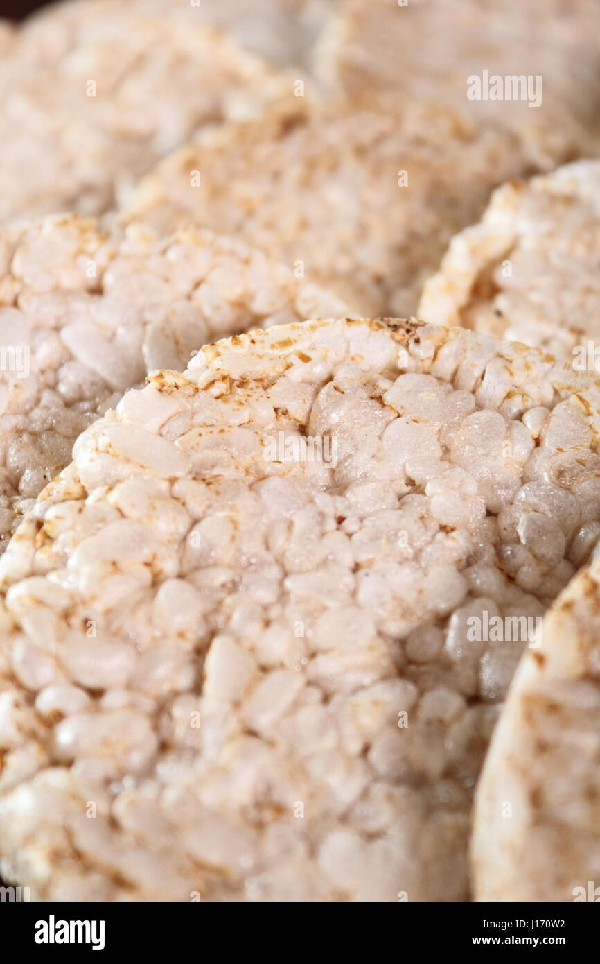 Rice cakes. Macro Stock Photo Alamy