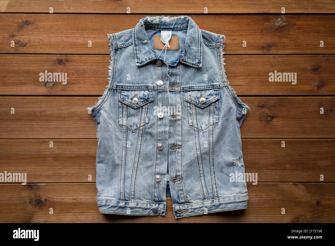 Denim vest hi-res stock photography and images - Alamy