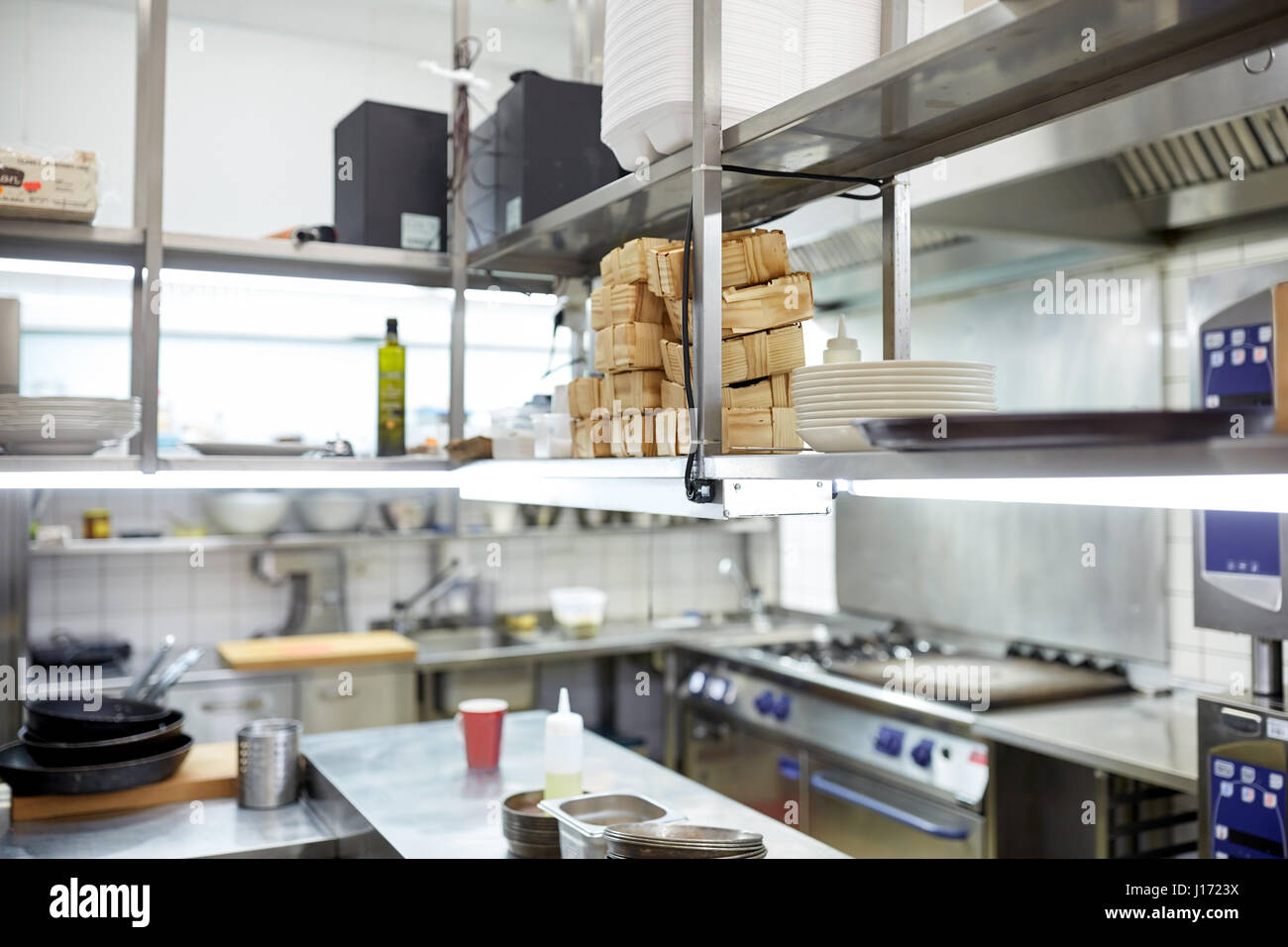 restaurant professional kitchen equipment Stock Photo