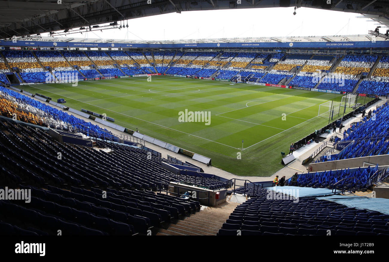 A General View Of The King Power Stadium Ahead Of The Champions Stock Photo Alamy
