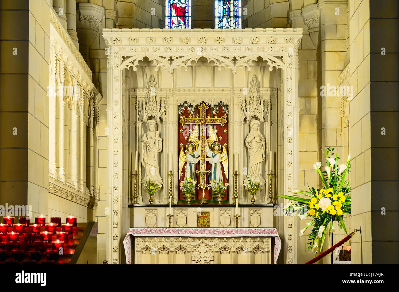 Interior buckfast abbey buckfastleigh devon hires stock photography