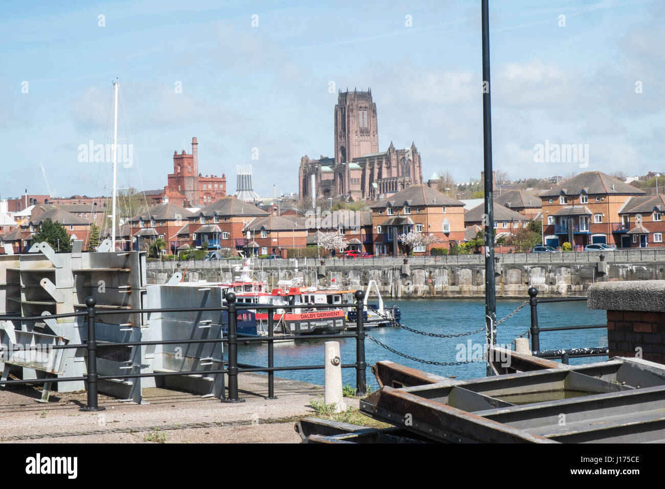 Brunswick Dock,Liverpool,marina,luxury,apartments,Liverpool,Merseyside,England,UNESCO,World Heritage City,City,Northern,North,England,English,UK. Stock Photo