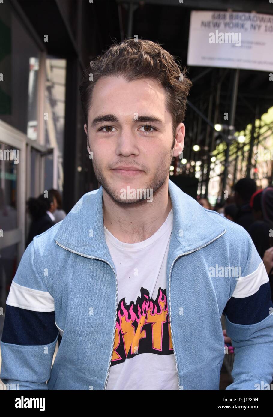 New York, NY, USA. 18th Apr, 2017. Charlie DePew out and about for