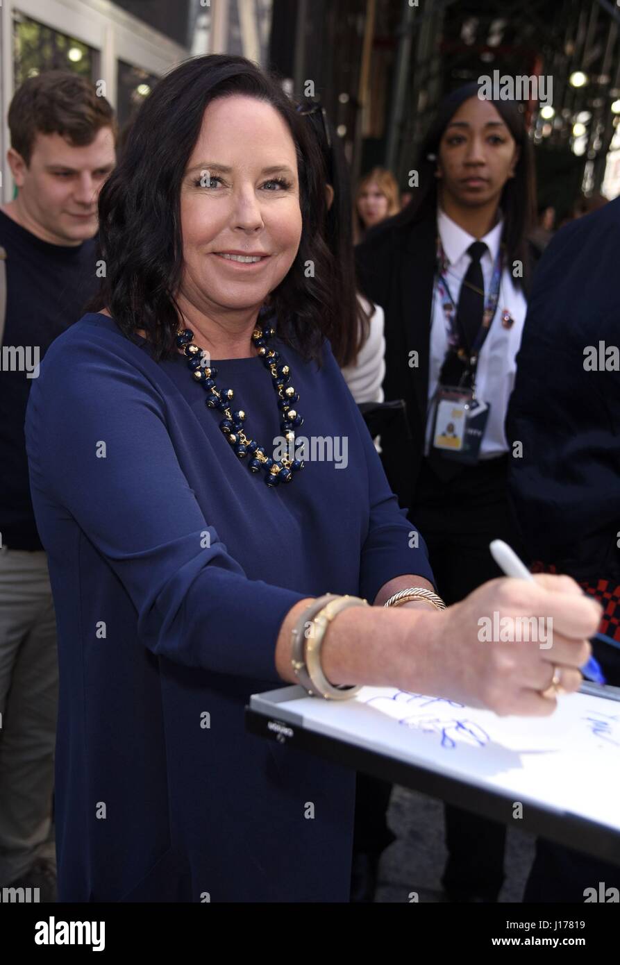 New York, NY, USA. 18th Apr, 2017. Marlene King out and about for